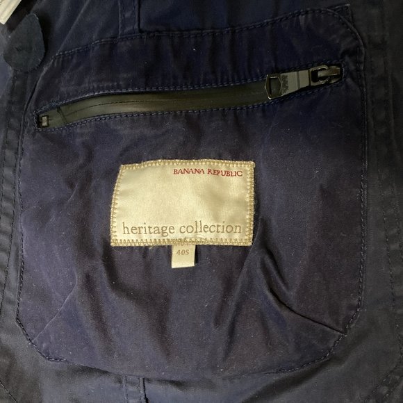 Banana Republic Mens Blue Jacket 3 button Size 40S - Picture 2 of 3